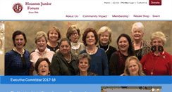 Desktop Screenshot of houstonjuniorforum.org